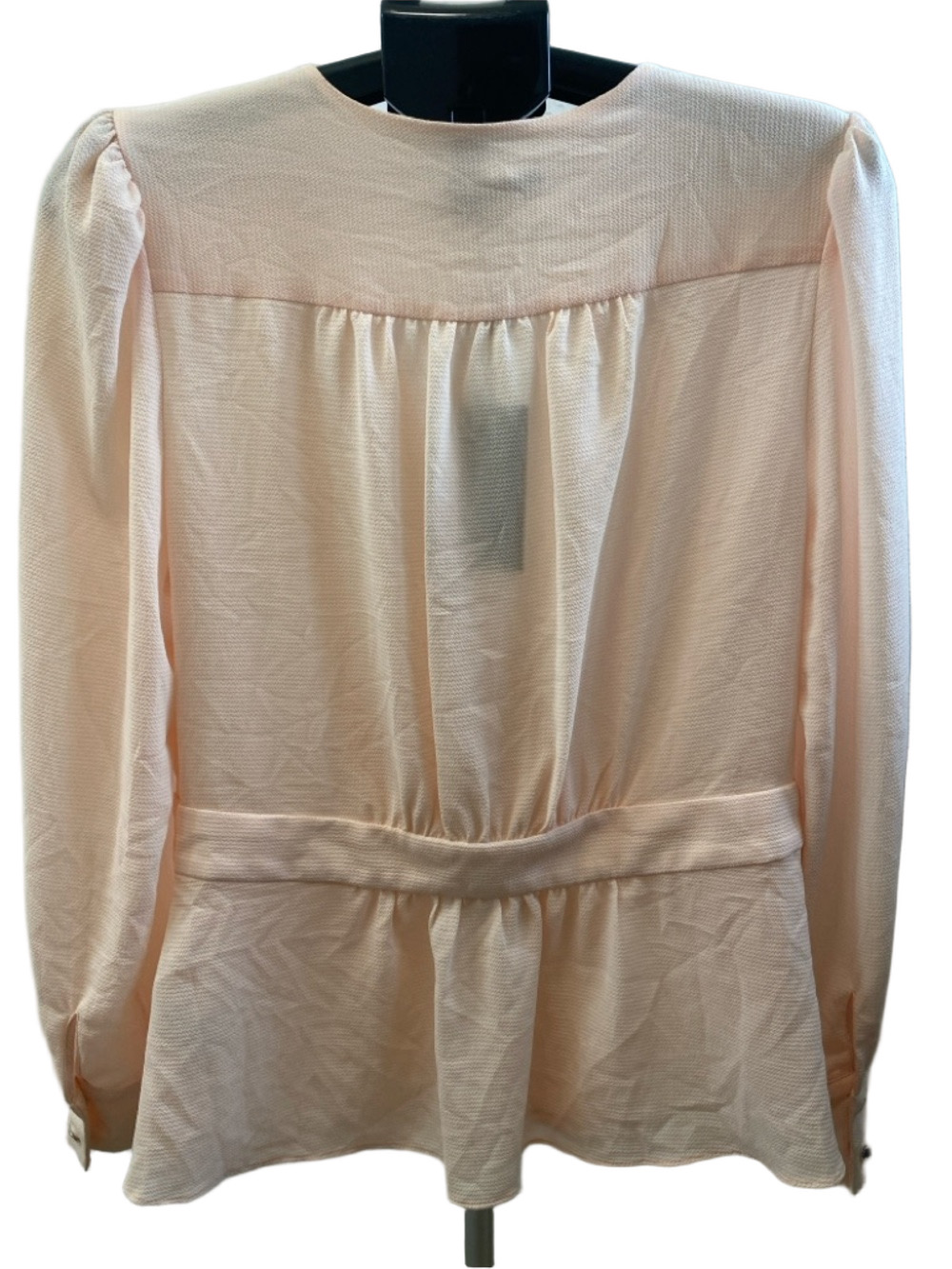 Tommy Hilfiger Soft Blush Pink V-Neck Peplum Top Size M - Picture 3 of 9